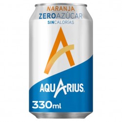 Aquarius Naranja Zero botes 33cl