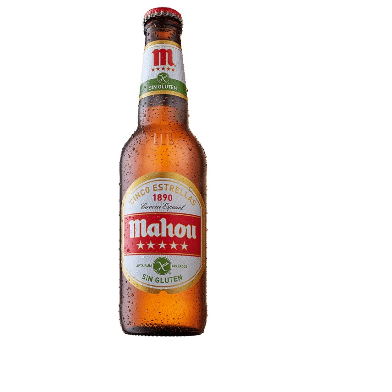 Mahou Sin Gluten 5 Estrellas 33cl Mahou Sin Gluten 5 Estrellas 33cl