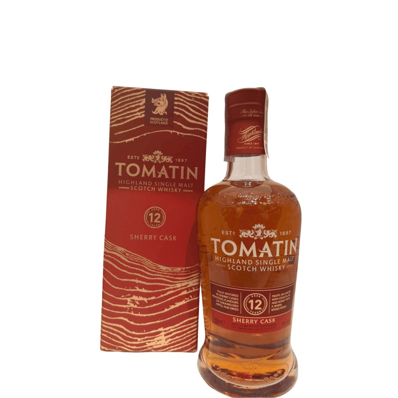 Tomatin Single Malt 12 Años Sherry Cask 70cl Tomatin Single Malt 12 Años Sherry Cask 70cl