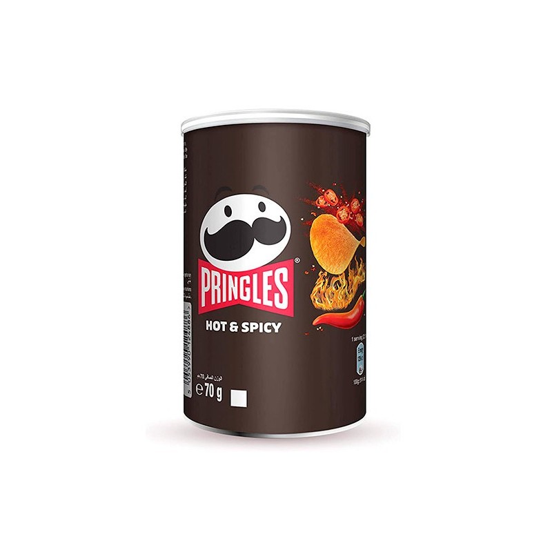 Lata Pringels Hot Spicy 70g Lata Pringels Hot Spicy 70g