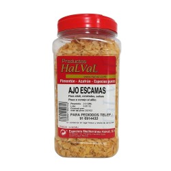 Ajo en Escamas Halval 340 g | Formato Hostelería Sin Alérgenos