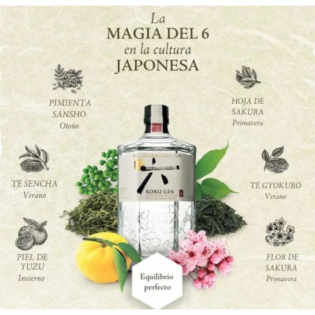 Ginebra Japonesa Roku 6 (70cl)