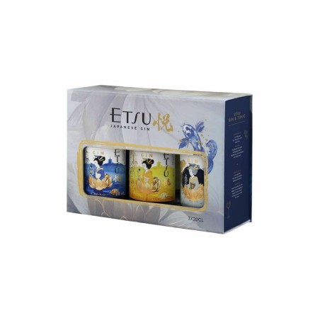 Etsu Japanese Gin Pack 3x20cl (Original,Yuzu,Pacific)
