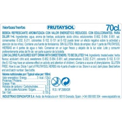 Frutaysol Hierbas 0º Sin Alcohol