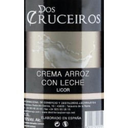 Licor Crema Arroz con Leche dos cruceiros 15º