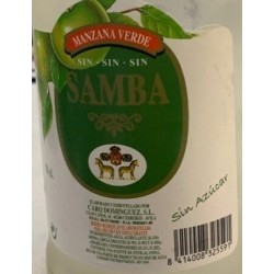 Licor Samba Manzana Sin Alcohol  1L