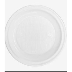 Plato de plástico-higienico 12 unidades 205 mm