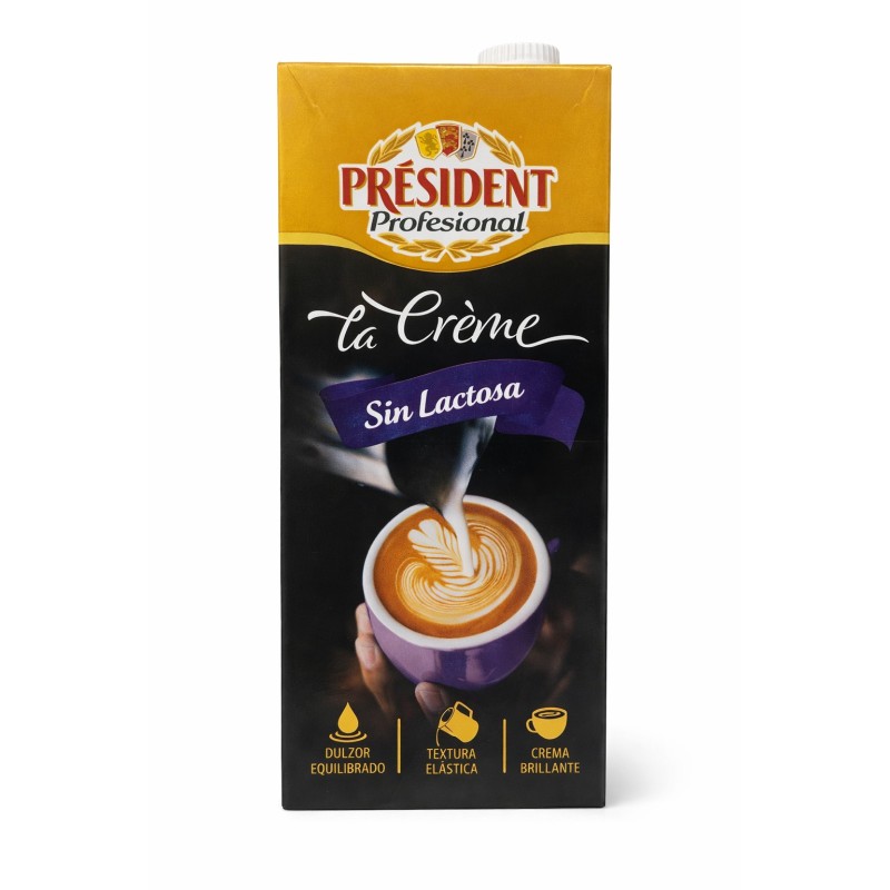 BEBIDA LÁCTEA PRÉSIDENT PROFESIONAL LA CRÉME SIN LACTOSA