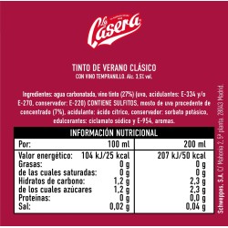 Tinto de Verano La Casera Clásico 1.5L
