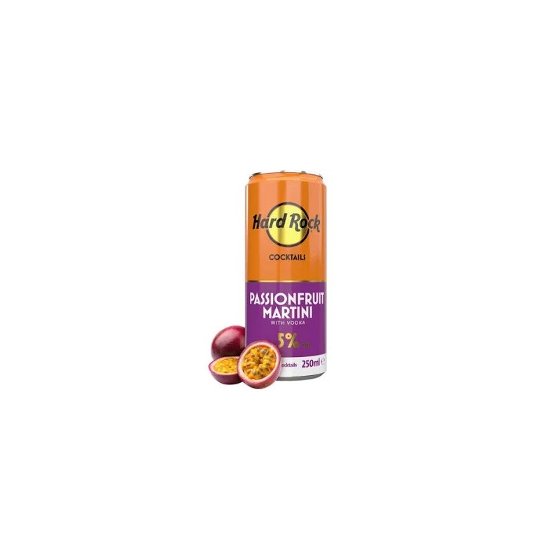 HARD ROCK COCKTAIL PASSIONFRUIT MARTINI 250ML 5%