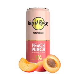 HARD ROCK COCKTAIL PEACH PUNCH  WITH WHITE RUM 250ML 5%VOL.