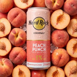 HARD ROCK COCKTAIL PEACH PUNCH  WITH WHITE RUM 250ML 5%VOL.