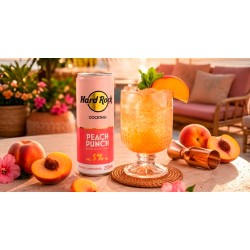 HARD ROCK COCKTAIL PEACH PUNCH  WITH WHITE RUM 250ML 5%VOL.