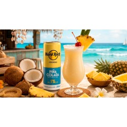 HARD ROCK COCKTAIL PIÑA COLADA  WITH WHITE RUM 250ML 5%VOL
