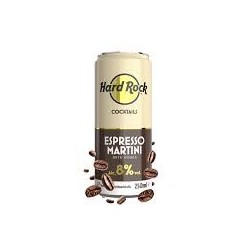 HARD ROCK COCKTAIL ESPRESSO MARTINI CON VODKA 250ML 8%VOL