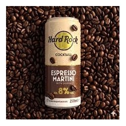 HARD ROCK COCKTAIL ESPRESSO MARTINI CON VODKA 250ML 8%VOL