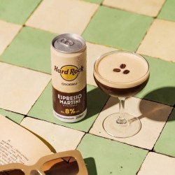 HARD ROCK COCKTAIL ESPRESSO MARTINI CON VODKA 250ML 8%VOL