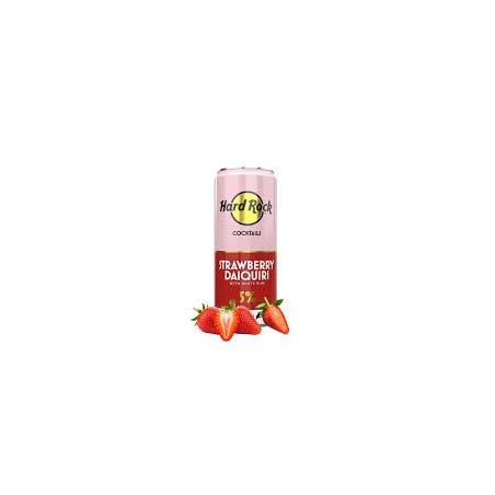 HARD ROCK COCKTAIL STRAWBERRY DAIQUIRI CON RON BLANCO 250ML 5%VOL.