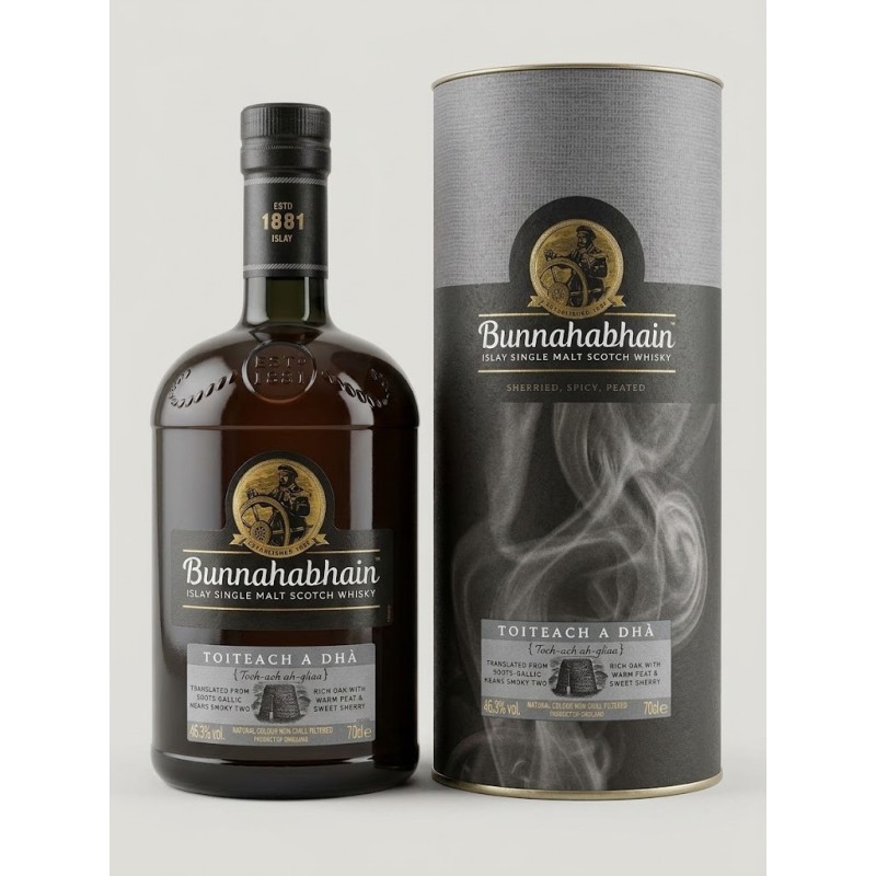 BUNNAHABHAIN ISLAY SINGLE MALT SCOTCH WHISKY TOITEACH A DHÀ 70cl 46,3%vol